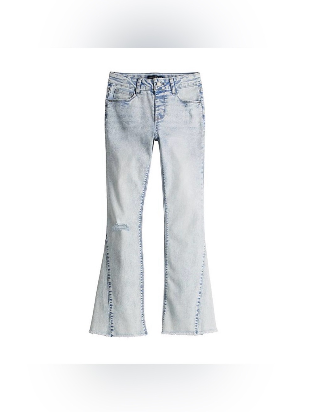 NWT Girls Vanilla Star Gusset Flare Leg Jeans
